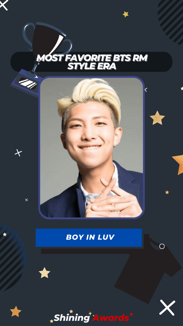 Boy In Luv Most Favorite BTS RM Style Era