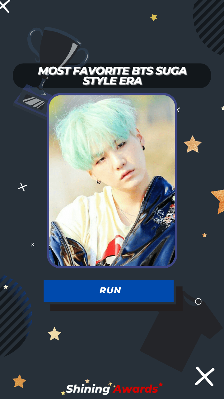 RUN Most Favorite BTS Suga Style Era
