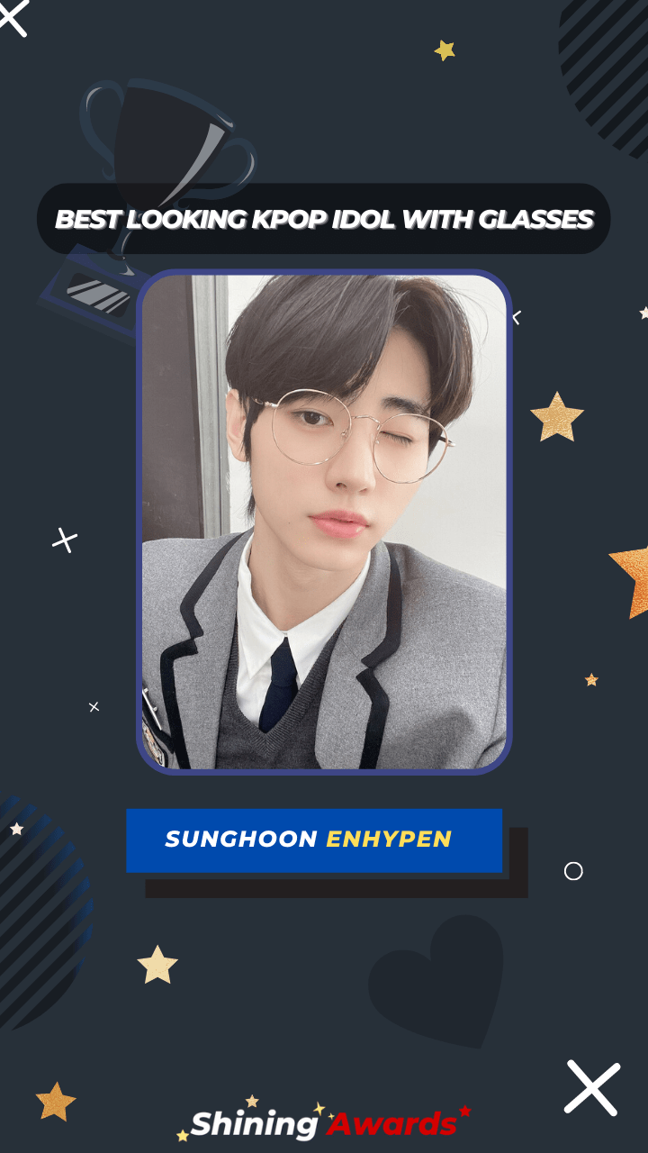 Sunghoon ENHYPEN Best Looking Kpop Idol With Glasses