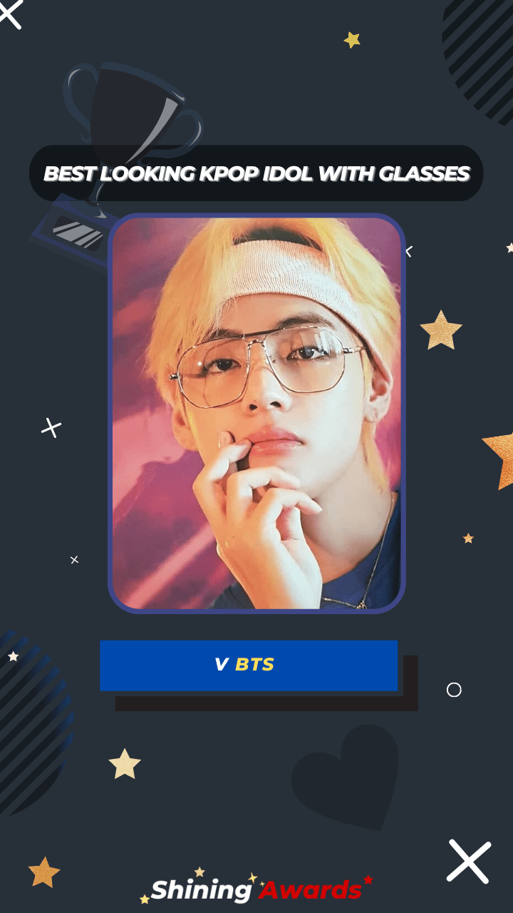 V BTS Best Looking Kpop Idol With Glasse