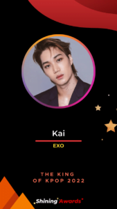 Kai The King of Kpop 2022 Shining Awards