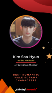 Kim Soo Hyun Best Romantic Male KDrama Characters 2022 Shining Awards