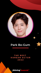Park Bo Gum The Best Korean Actor 2022 Shining Awards
