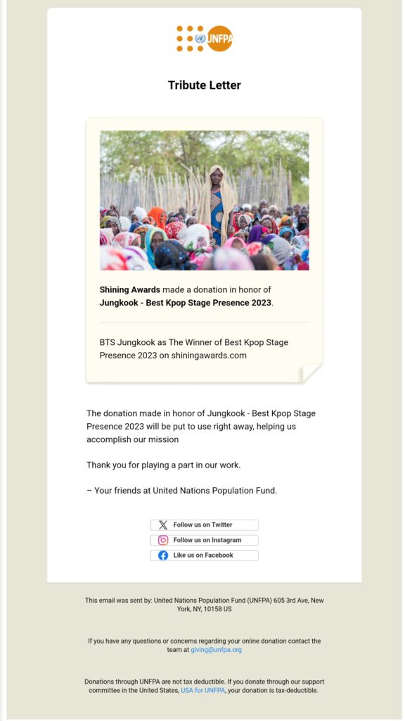 Tribute Letter BTS Jungkook Best Kpop Stage Presence 2023