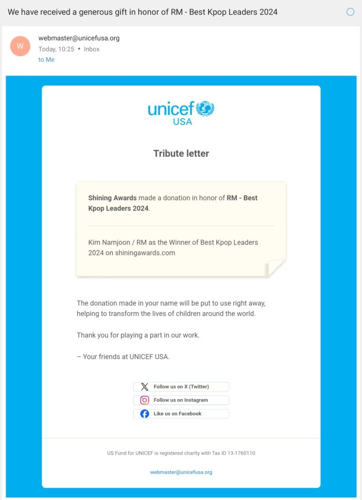 Tribute Letter RM Best Kpop Leaders 2024