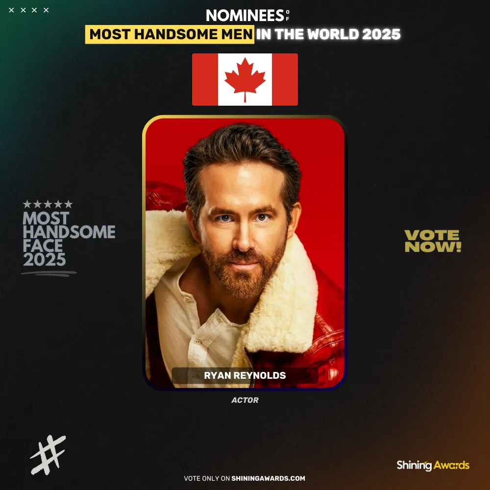 Ryan Reynolds Most Handsome Men In The World 2025
