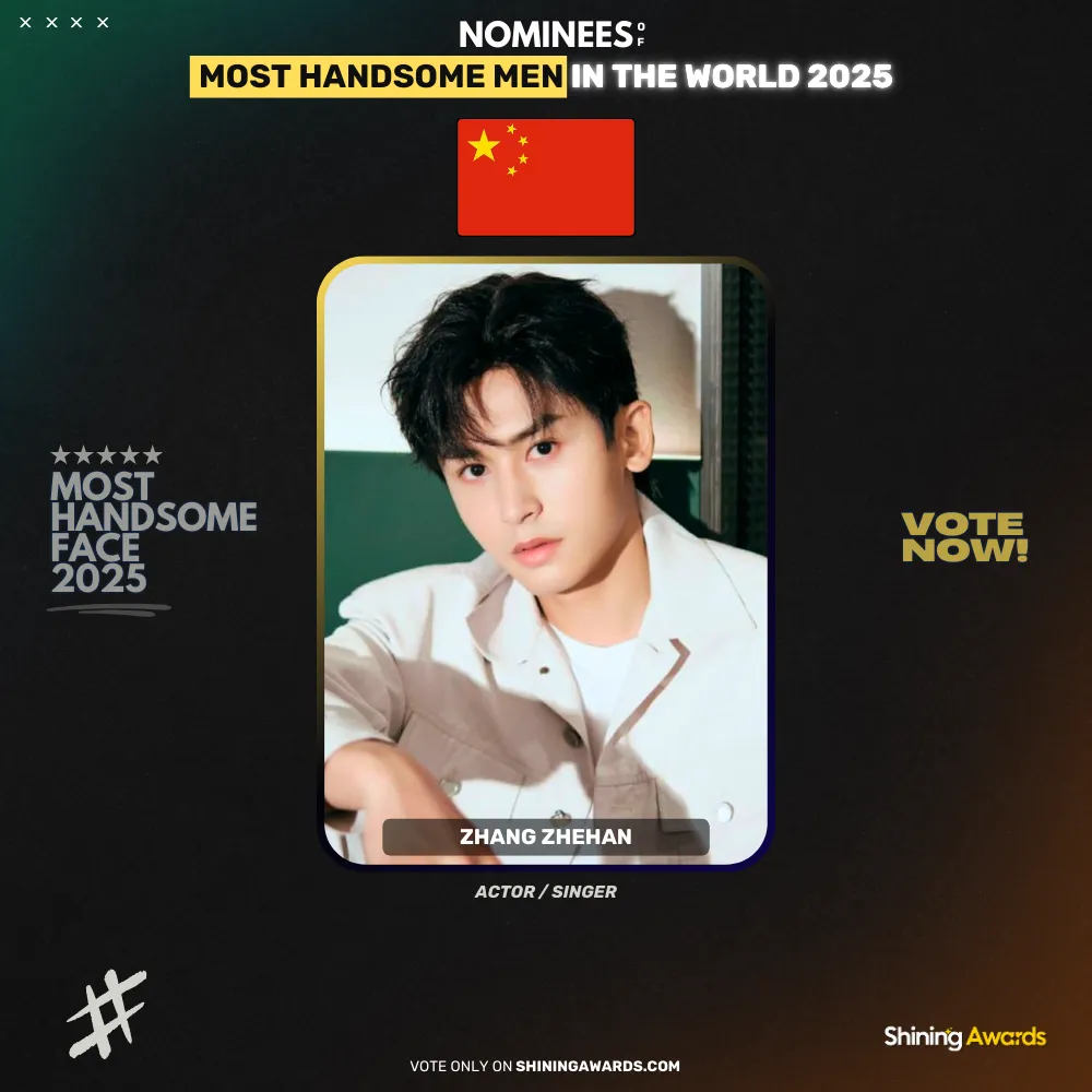 Zhang Zhehan Most Handsome Men In The World 2025