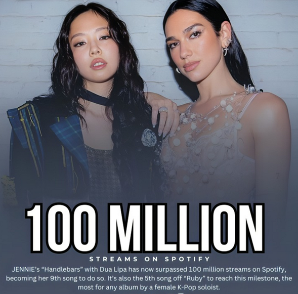 1748282924 345 ‘Ruby Propels JENNIE to Most 100M Streamed Songs from a K Pop