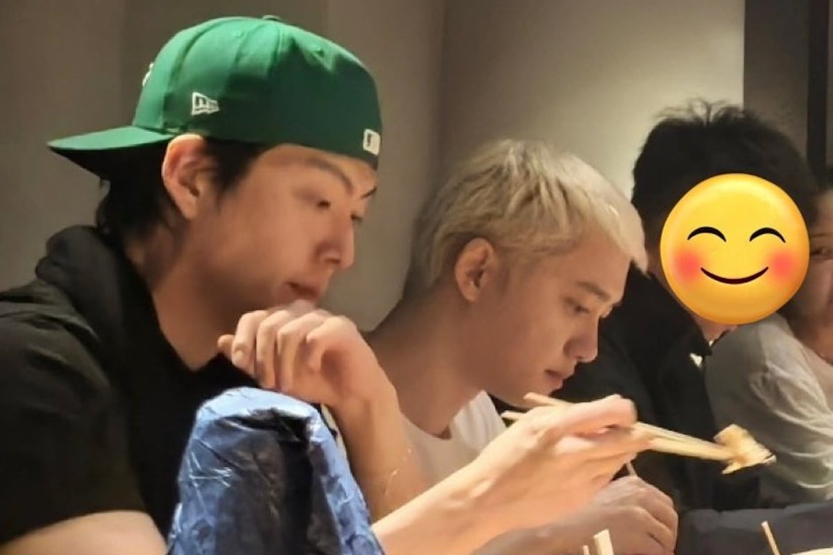 EXO's D.O. spotted with blonde hair for the first time since his debut