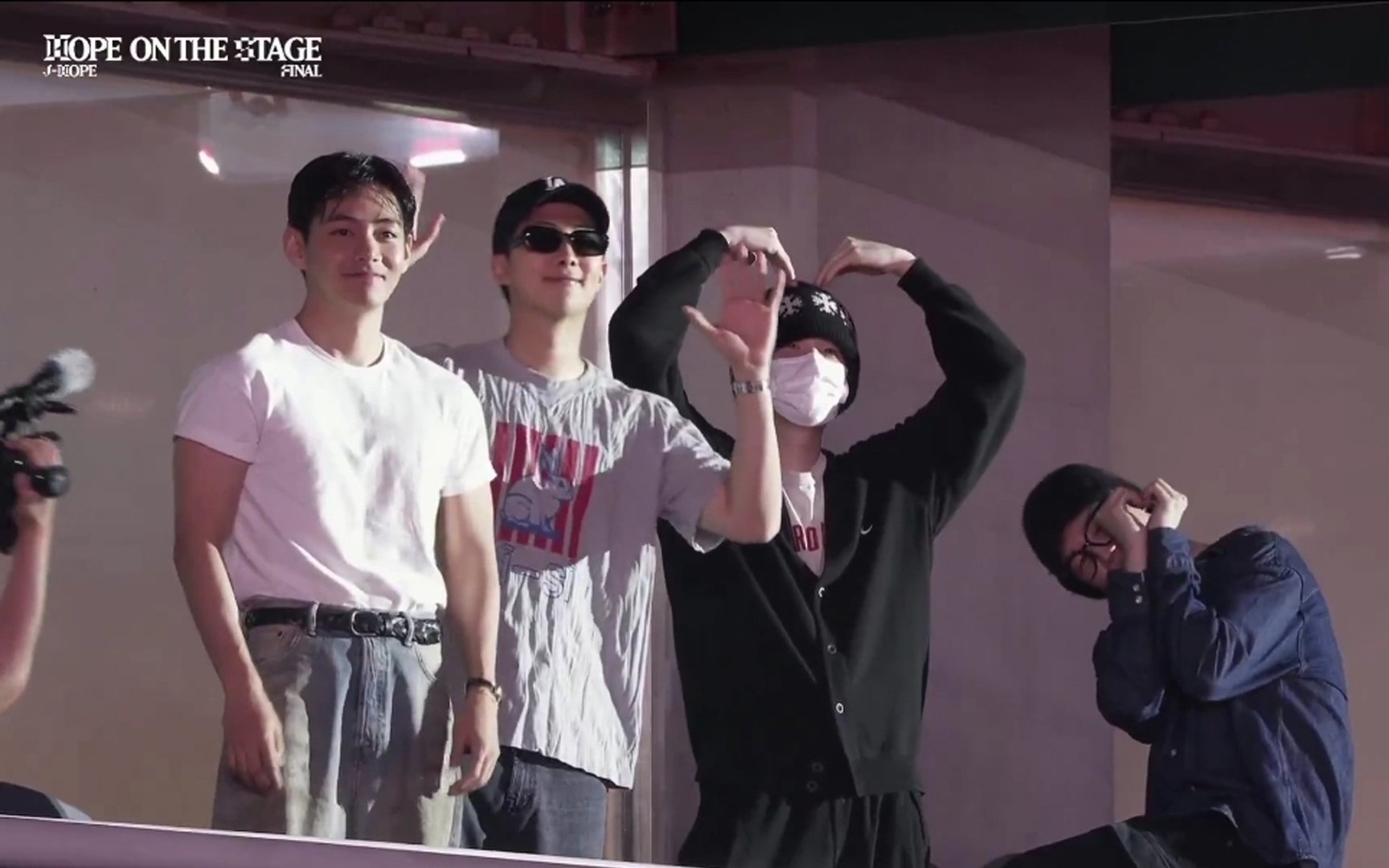 BTS members SUGA, RM, Jimin, and V attend J-Hope's 'HOPE ON THE STAGE' Final to show support