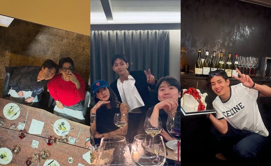 Kim Taehyung military discharge celebration