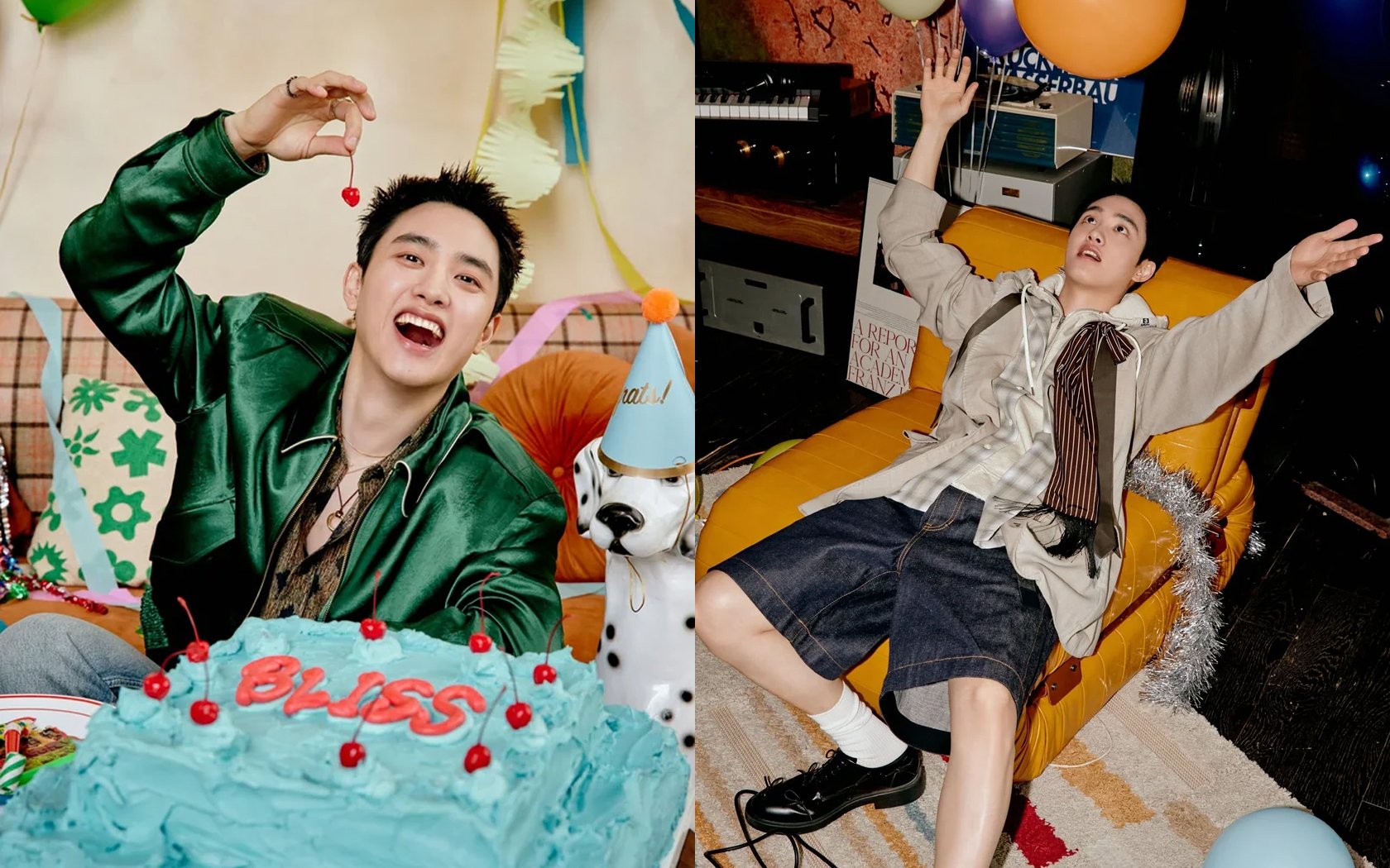 EXO's D.O. enjoys a fun party in new teasers for his first full studio album 'BLISS'