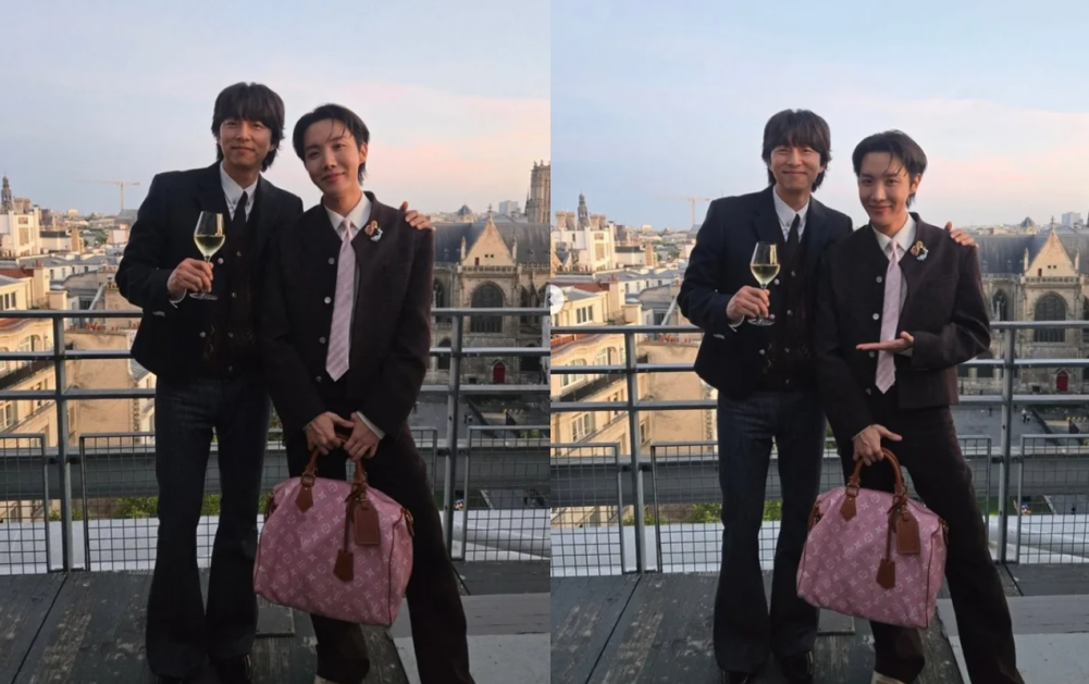 j-hope and Gong Yoo in Paris