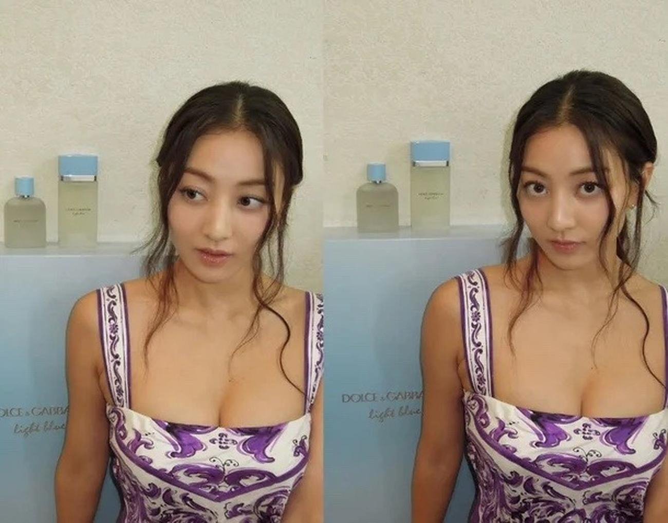 TWICE’s Jihyo exudes healthy beauty in striking purple dress