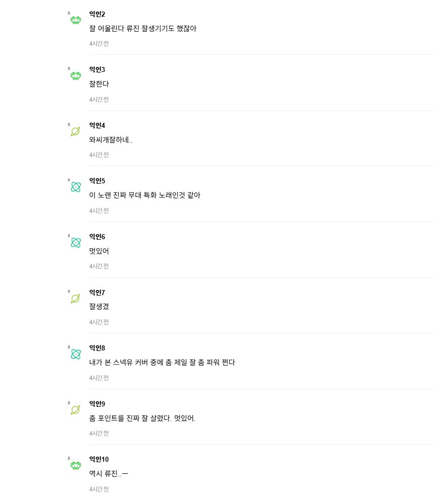 Ryujin Instiz Praise