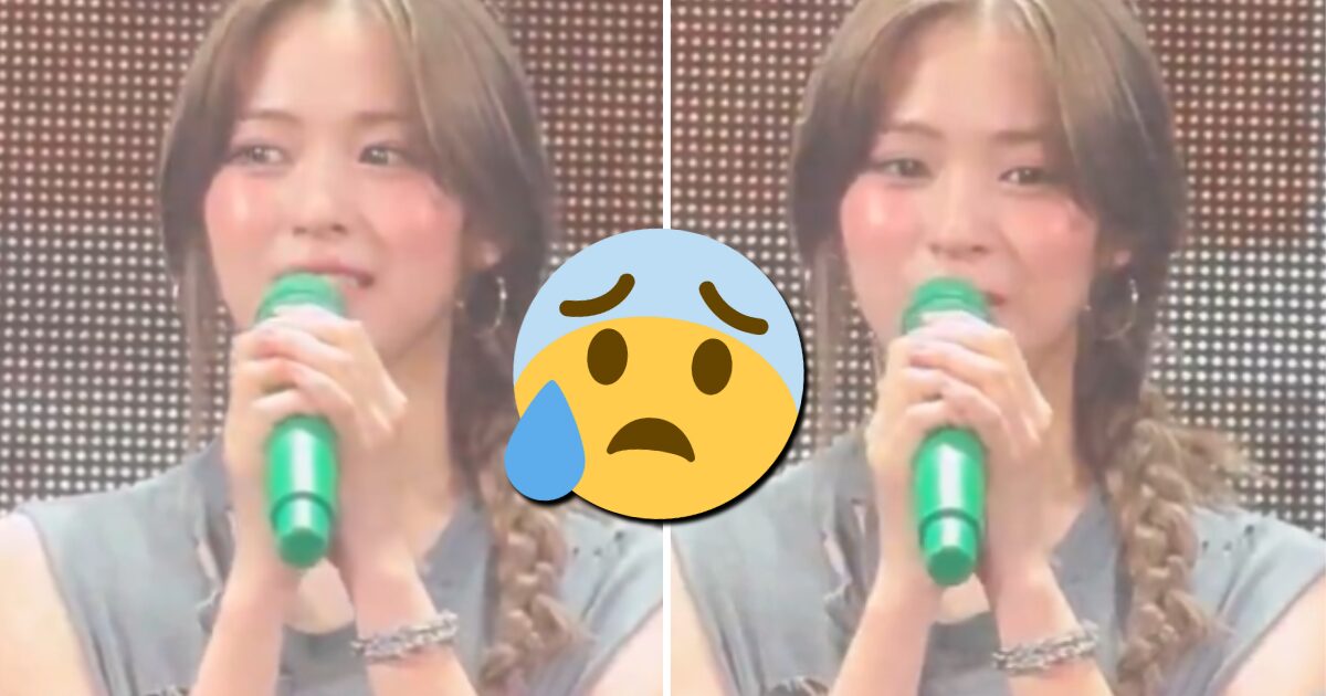 Ryujin tense moment at concert