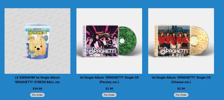 LE SSERAFIM 20 album versions