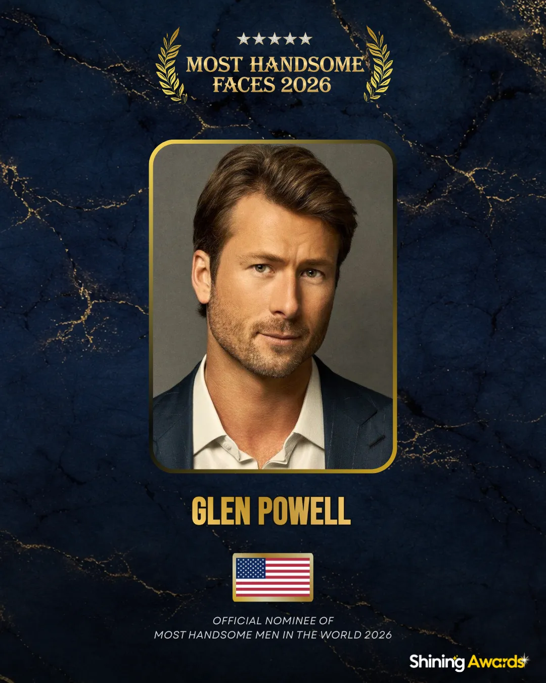 Glen Powell Most Handsome Men In The World 2026