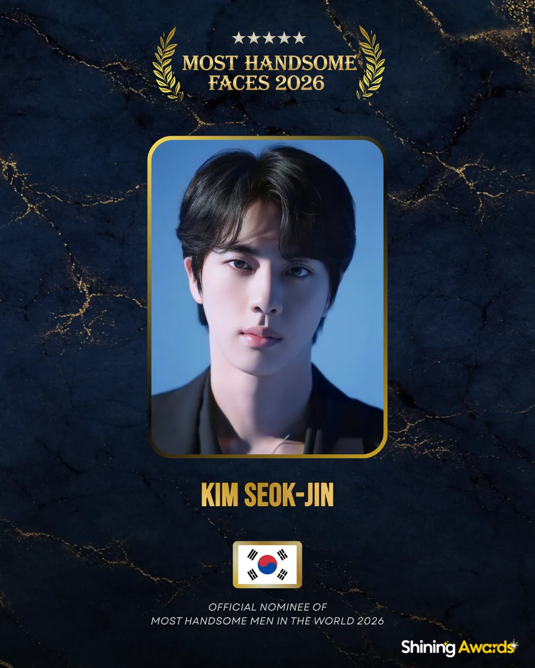 Kim Seok-jin Most Handsome Men In The World 2026
