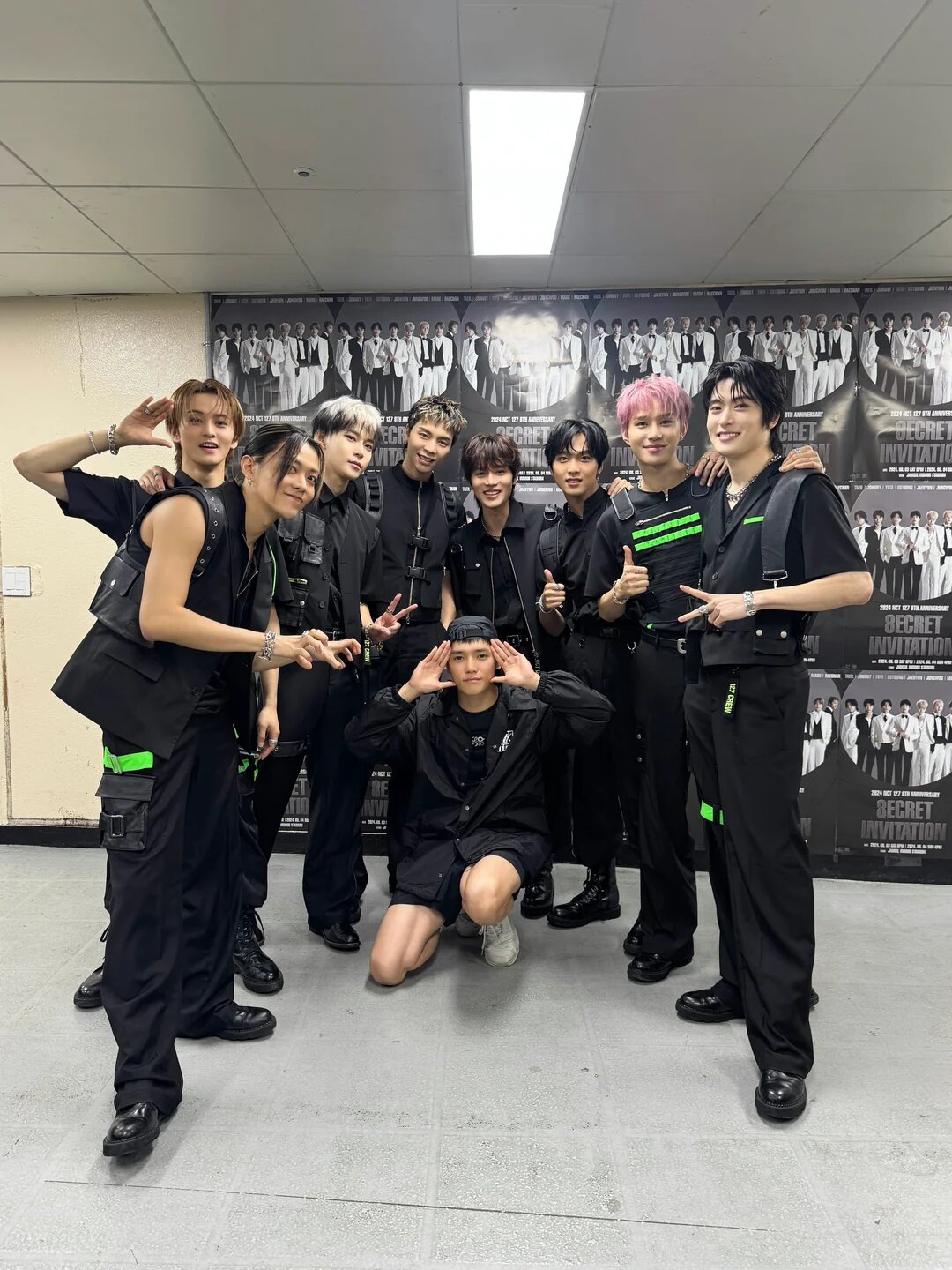 Taeyong with NCT members