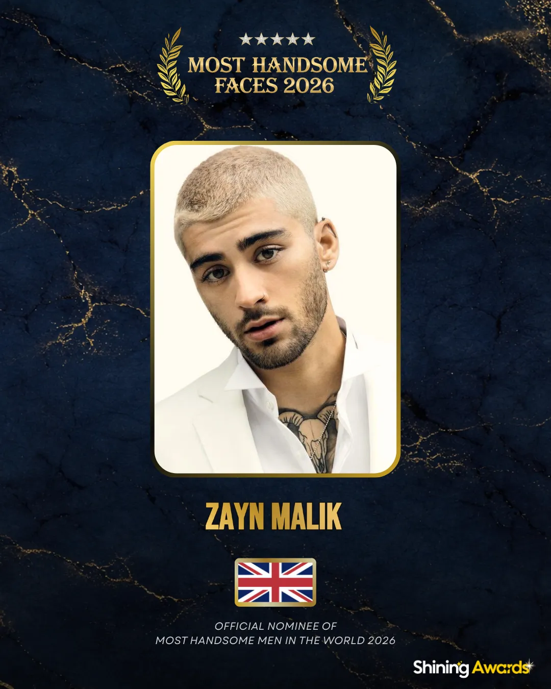 Zayn Malik Most Handsome Men In The World 2026