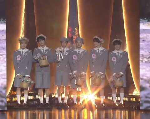 Matching shorts and flower garlands