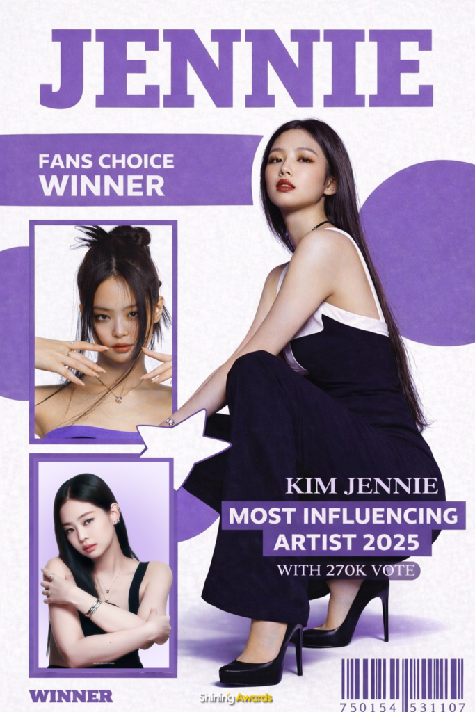 Jennie Most Influencing Artist 2025