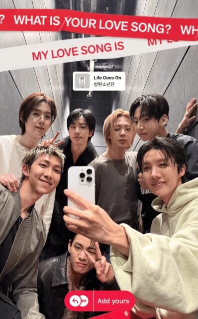 BTS new selfie
