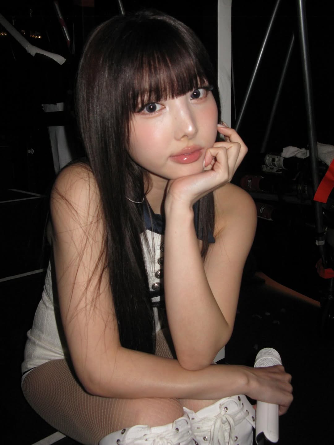 Nayeon looking exhausted