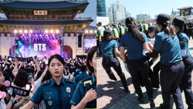 Off-Duty Female Officers Deployed For BTS’s Comeback Stage Raises Eyebrows