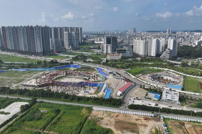 Arenas under construction