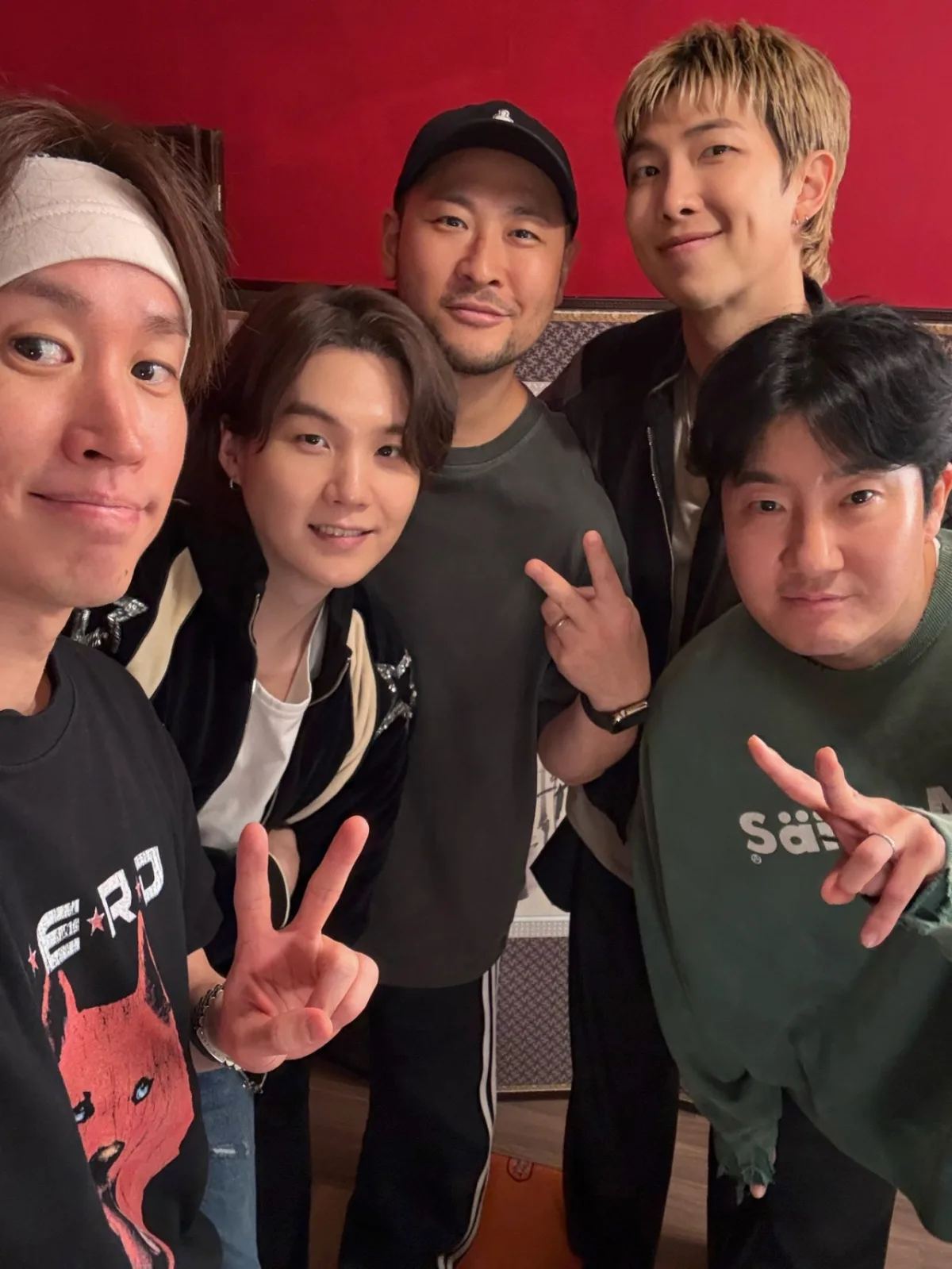 Tablo reposting RM's message on social media with quote visible
