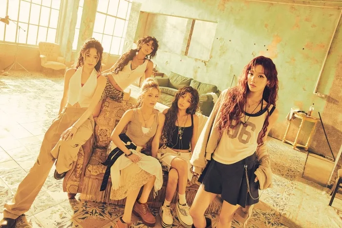 i-dle performing on stage during promotional cycle