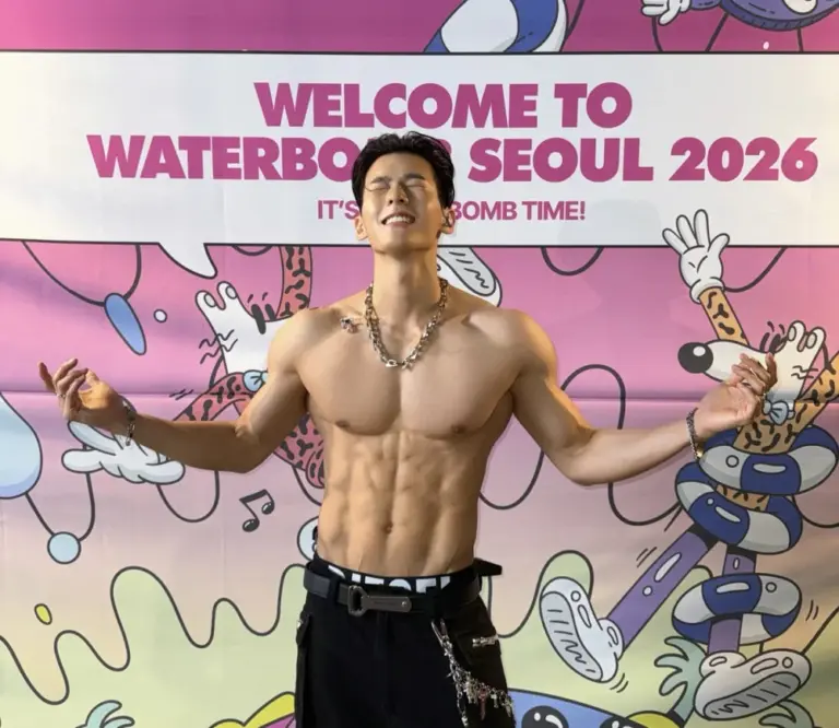 BTOB member Lee Minhyuk (HUTA) delivers dynamic set at Waterbomb Seoul 2026