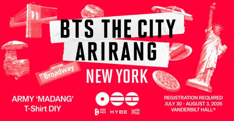 Fans decorating ARIRANG New York Edition T-shirts with fabric markers