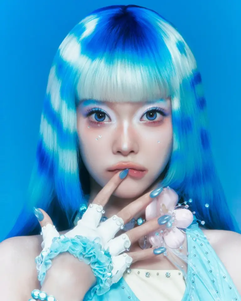 Billlie's Tsuki goes blue in Pokémon 30th anniversary beauty pictorial