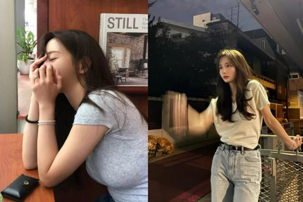 Han Seo Hee minimal styling highlighting defined facial features