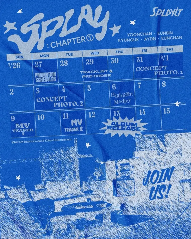 Splayit unveils schedule ahead of debut album SPLAY : CHAPTER 01