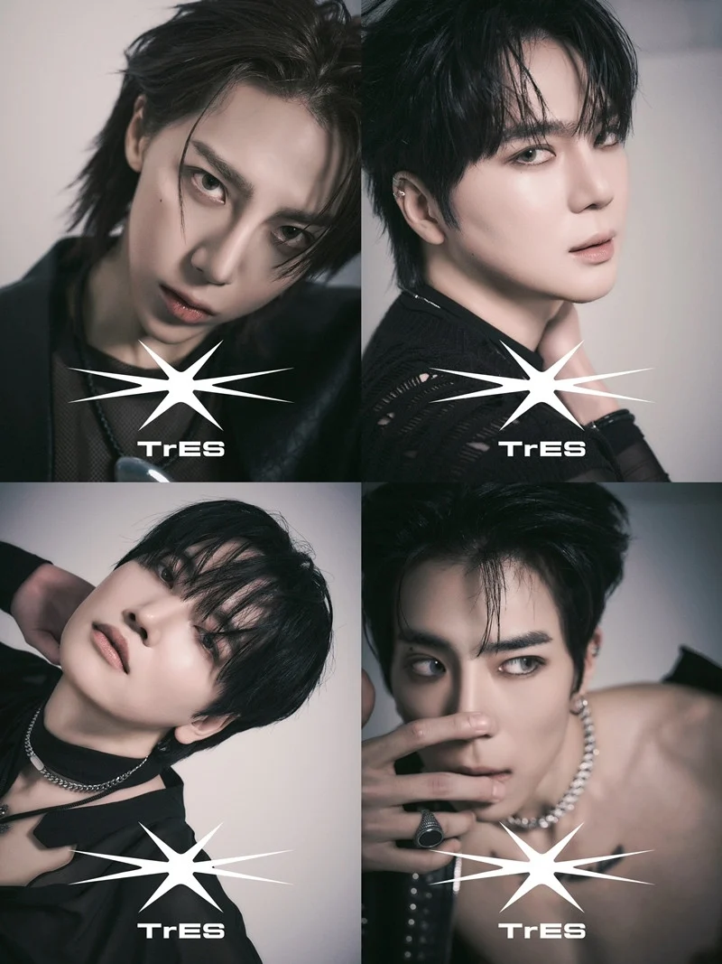 TrES members posing together highlighting KURO's visuals