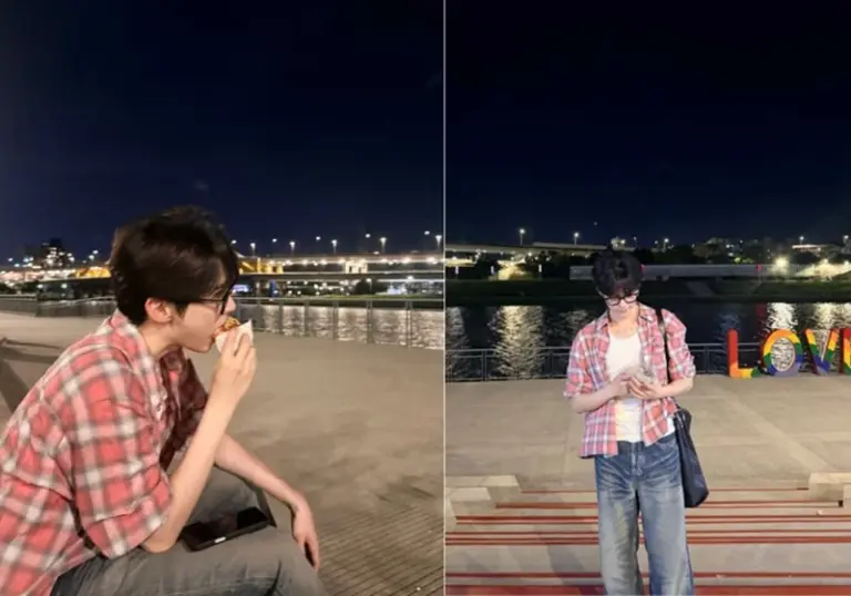 ZEROBASEONE's Sung Han Bin posts candid photos saying 'Wo yao shuo, Wo ai ni'