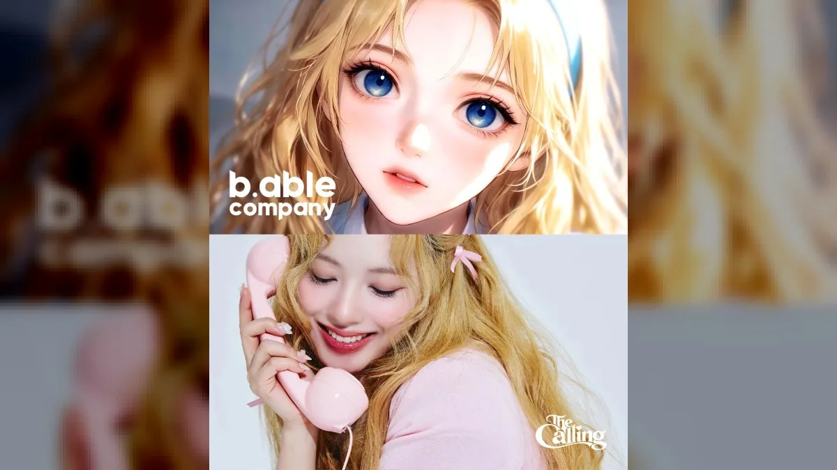 Huh JiWon posing for album artwork for The Calling