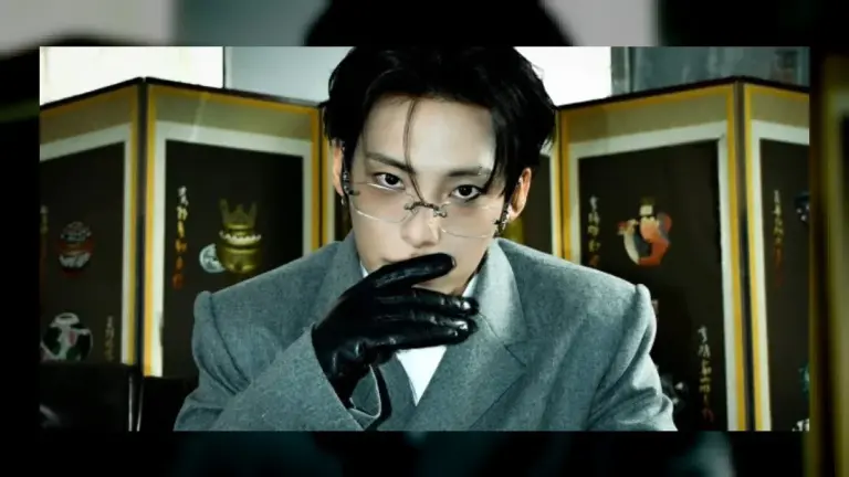 JUNHEE posing with LOVE METHOD teaser visuals and logo