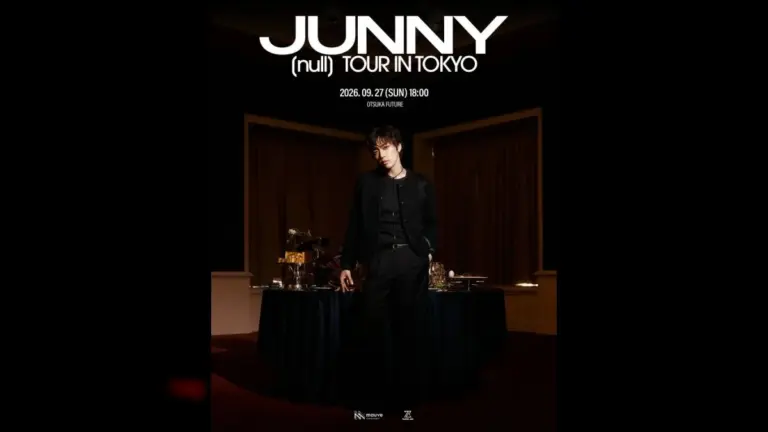 JUNNY performing onstage at Otsuka FUTURE during his world tour
