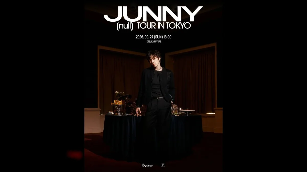 JUNNY performing onstage at Otsuka FUTURE during his world tour