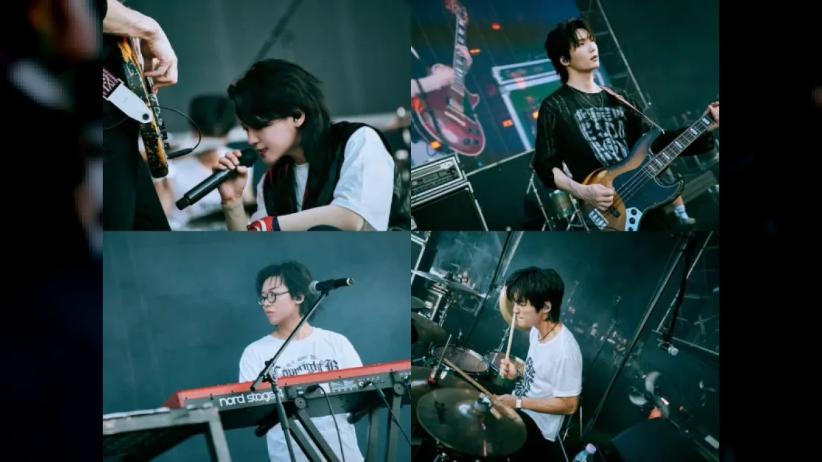 Touched performing onstage at Incheon Pentaport in summer heat